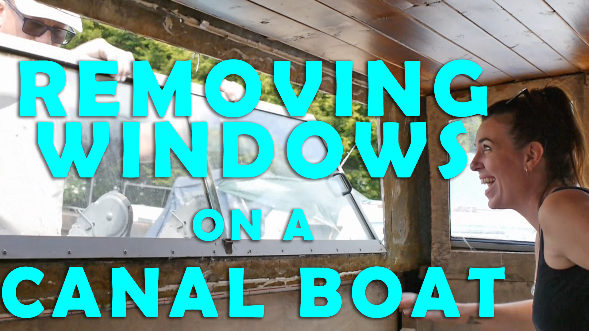 Ep 27: Removing and blocking up windows on a canal boat!